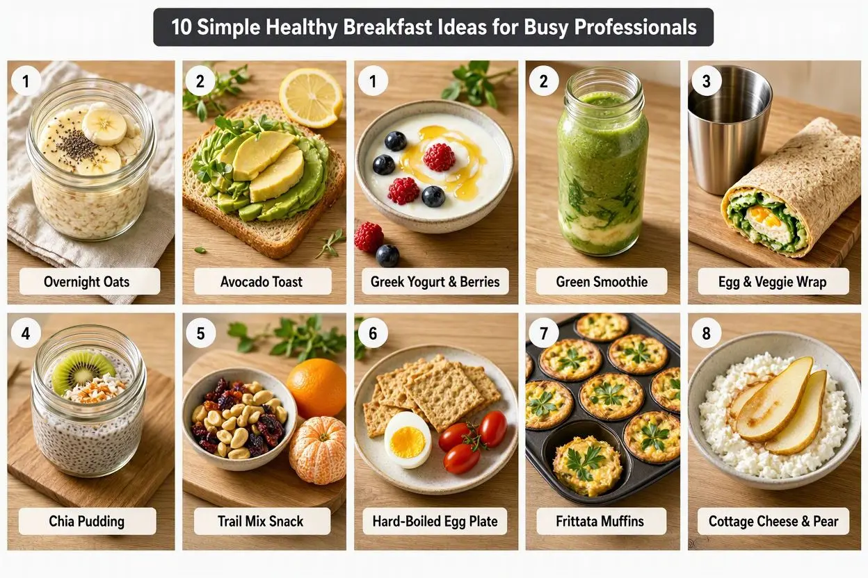 10 Simple Healthy Breakfast Ideas for Busy Professionals