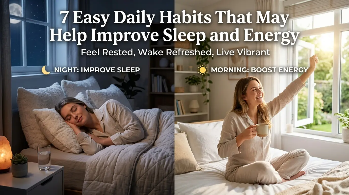 7 Easy Daily Habits That May Help Improve Sleep and Energy